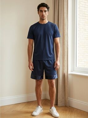 Athletech Navy Blue Men's Training Shorts